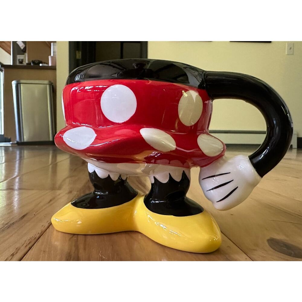 Authentic Original Disney Parks Minnie Mouse Bottom Skirt Legs Coffee Mug